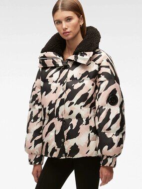 BNWT! Moose Knuckles BAISLEY PUFFER Rose Smoke Camo, XS Free Ship